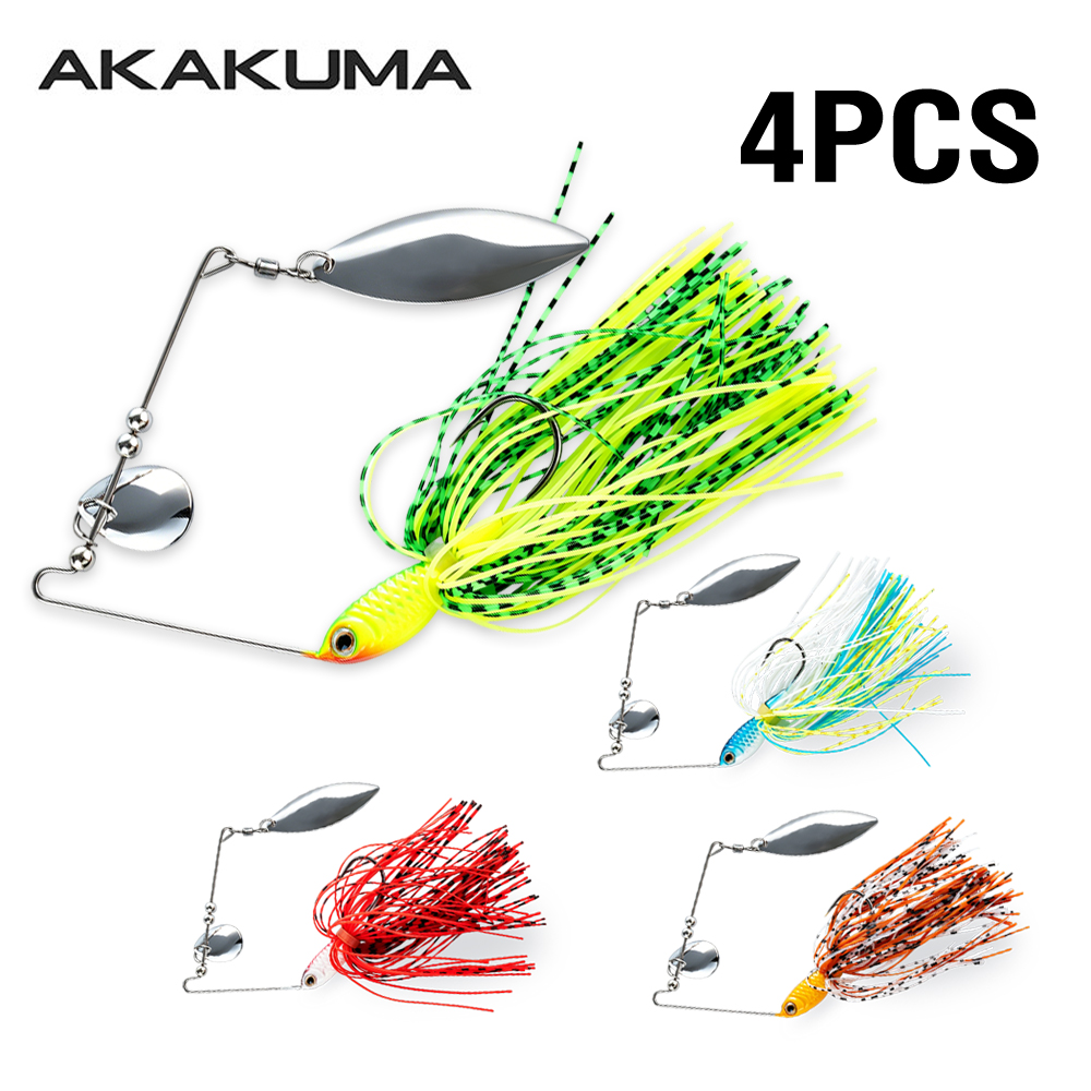 Fishing Lure Blade Bait - 4 Iscas Artificiais Spinnerbait de 18g