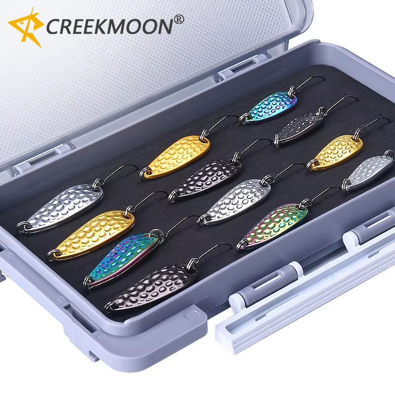 Fishing Lure Spoon - Conjunto de 12 Iscas de Colher