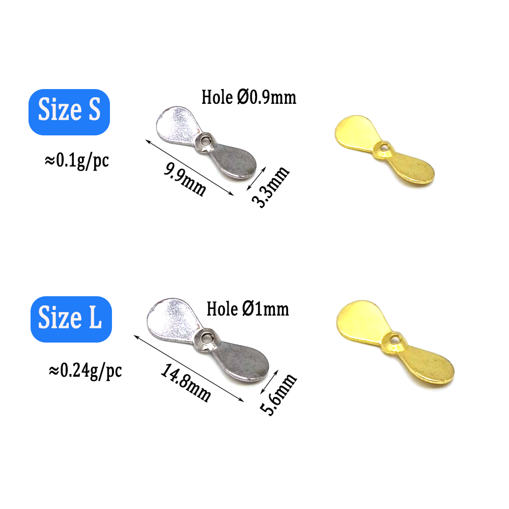 Wifreo 40 pçs turbo hélice spi - Fishing Lure Blade Bait avaliação e preço