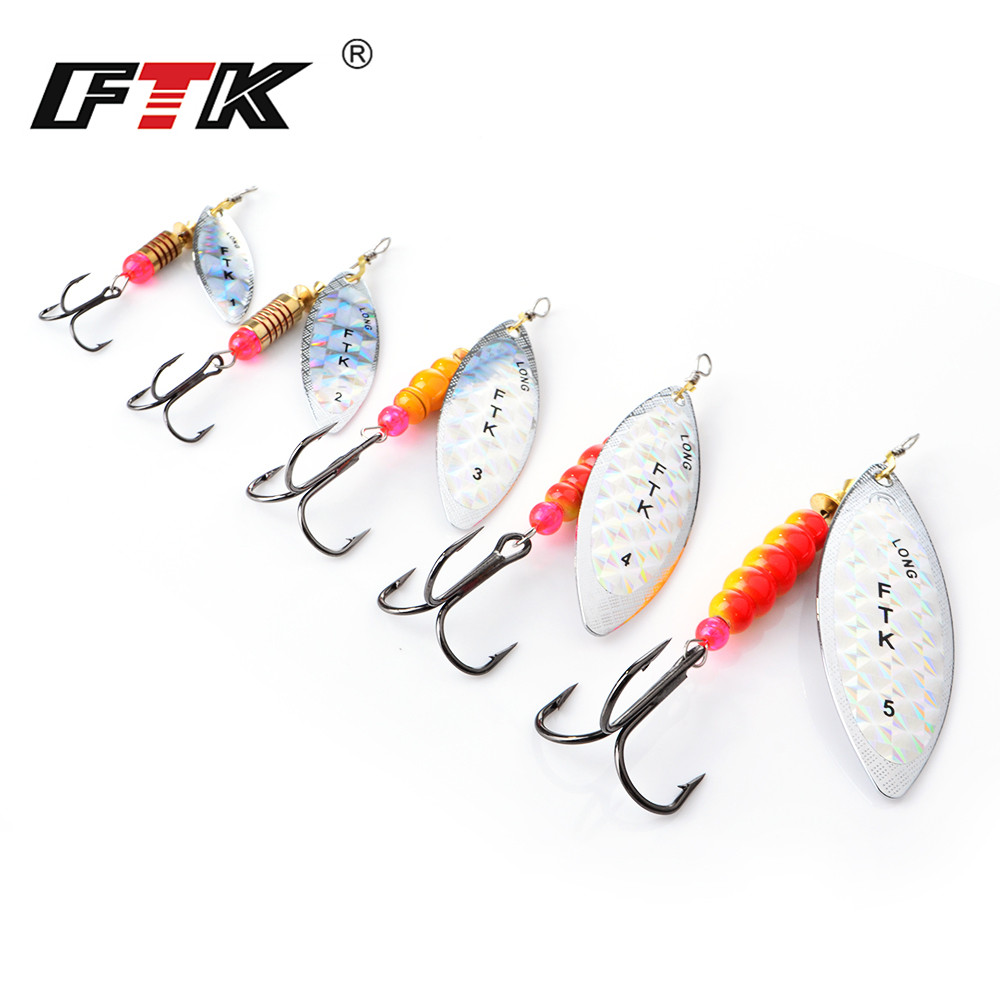 Ftk spinner isca 4g/7g/12g/18g - Fishing Lure Swimbait avaliação e preço
