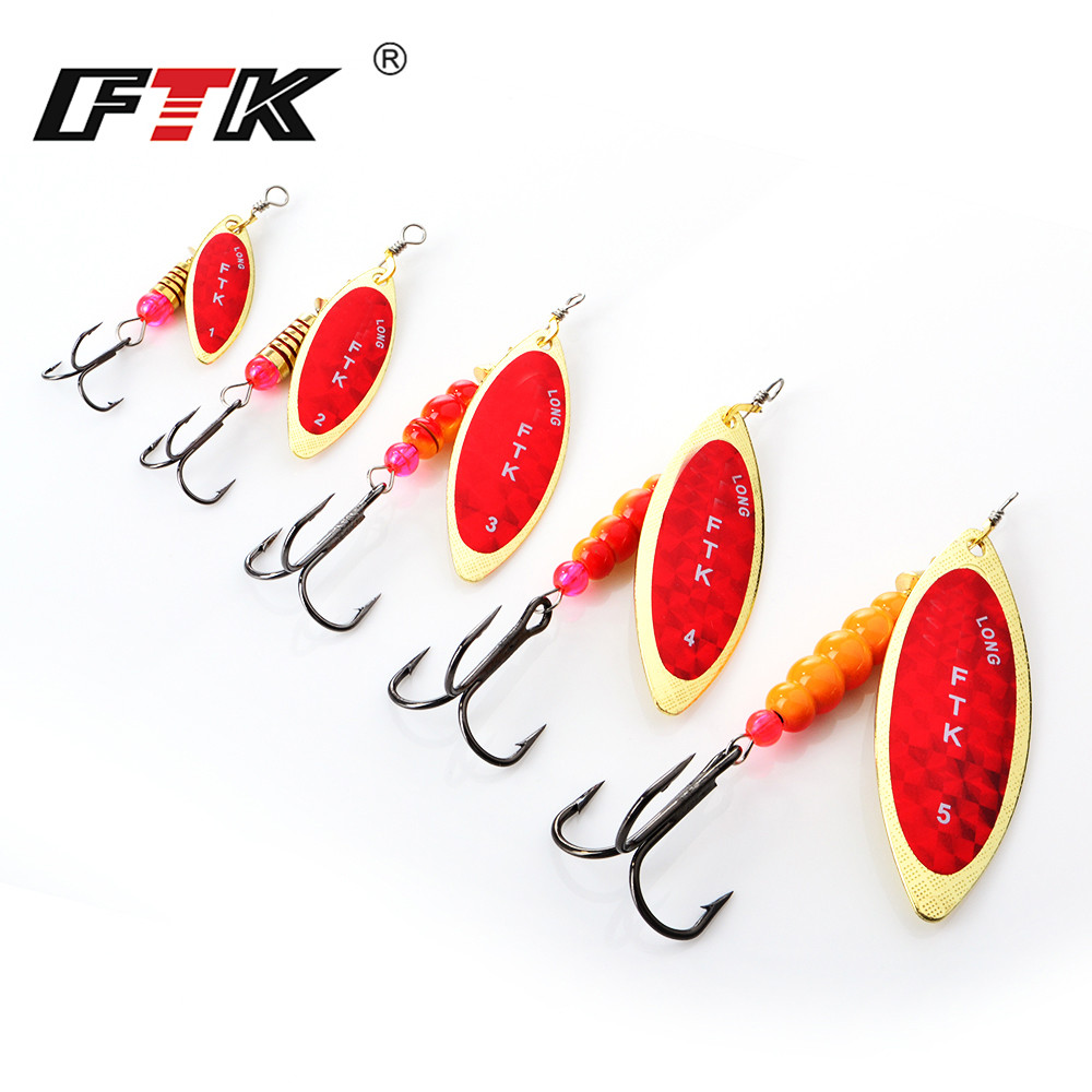 Ftk spinner isca 4g/7g/12g/18g - Fishing Lure Swimbait avaliação e preço