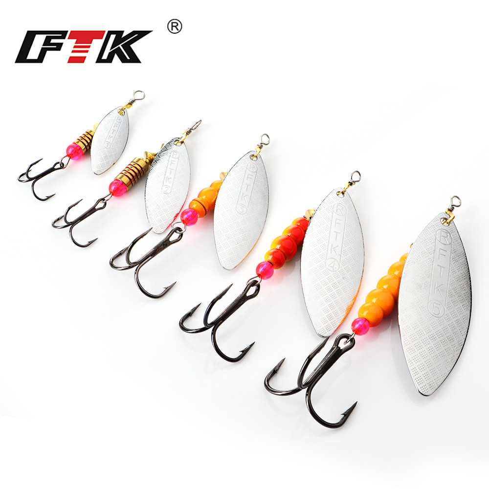 Ftk spinner isca 4g/7g/12g/18g - Fishing Lure Swimbait avaliação e preço