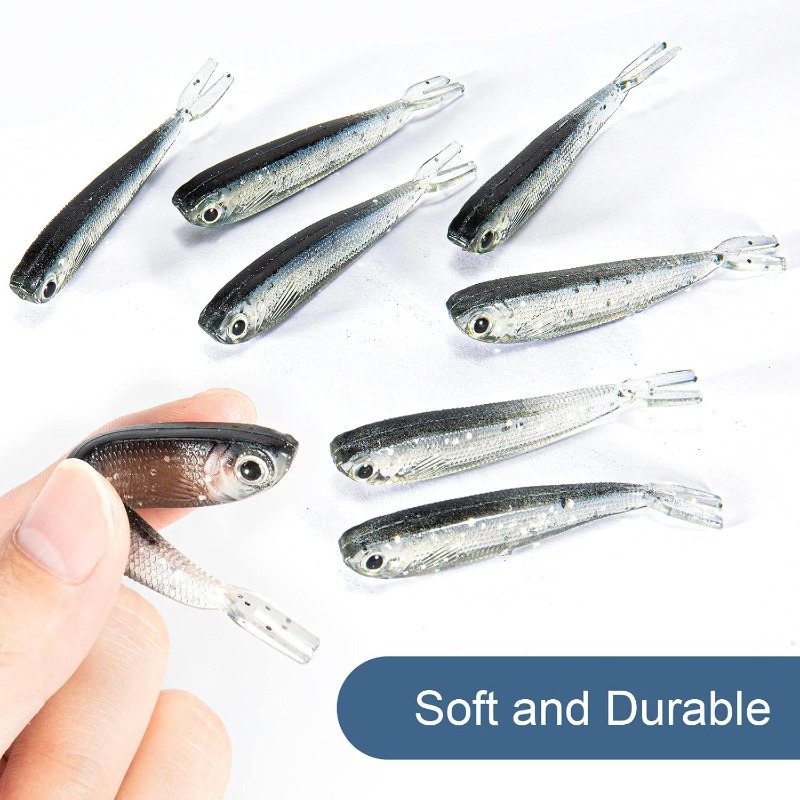 10/20/30 Peças Isca Artificial - Fishing Lure Soft Plastic avaliação e preço