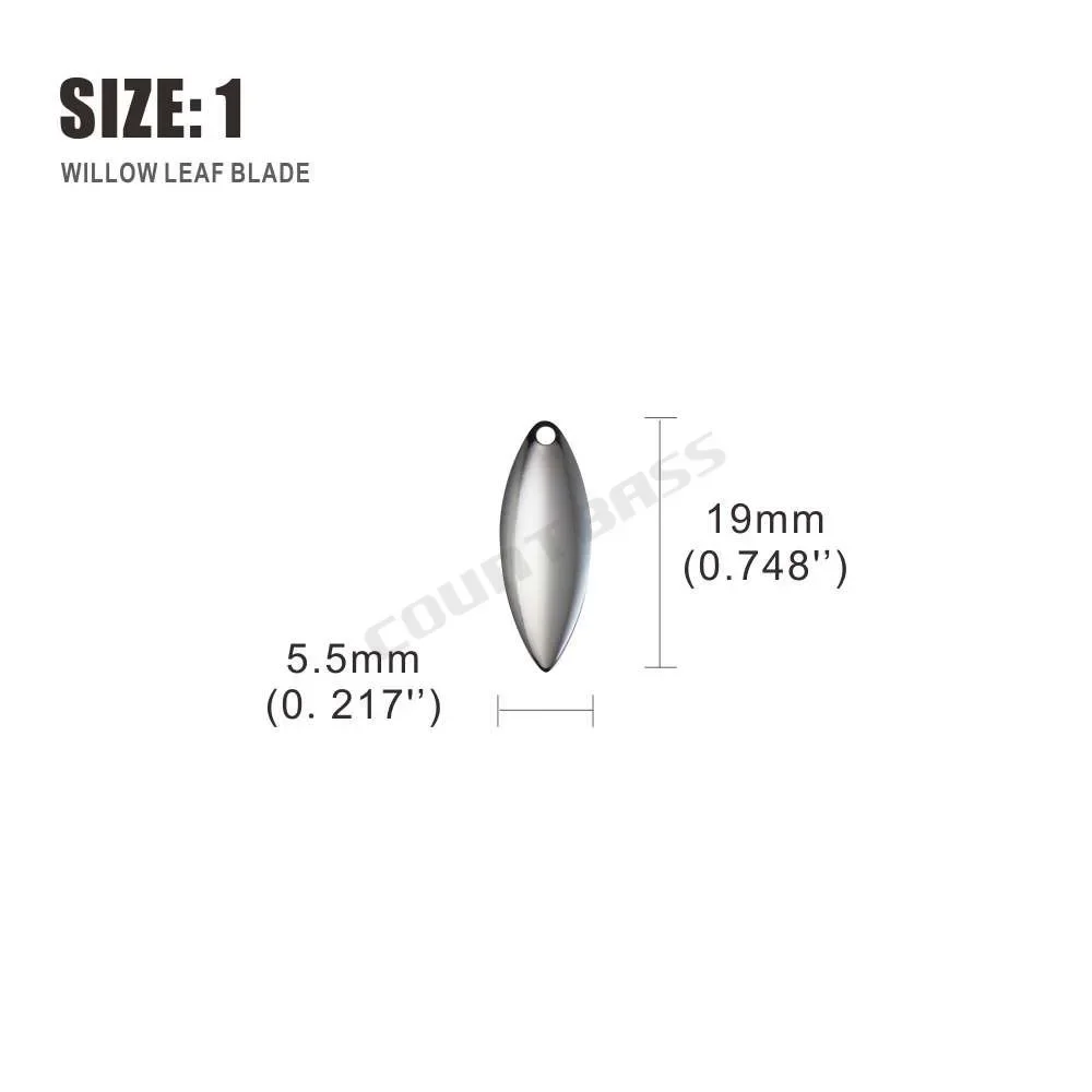 Countbass 50 peças tamanho 1-6 - Fishing Lure Spinner avaliação e preço